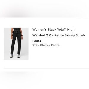 Figs high waisted yola scrub pants